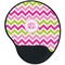 Pink & Green Chevron Mouse Pad with Wrist Support - Main