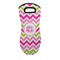 Pink & Green Chevron Neoprene Oven Mitt - Single w/ Monogram