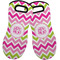 Pink & Green Chevron Neoprene Oven Mitts - Set of 2 w/ Monogram