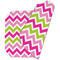 Pink & Green Chevron Octagon Placemat - Double Print (folded)