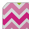 Pink & Green Chevron Octagon Placemat - Single front (DETAIL)