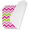 Pink & Green Chevron Octagon Placemat - Single front (folded)