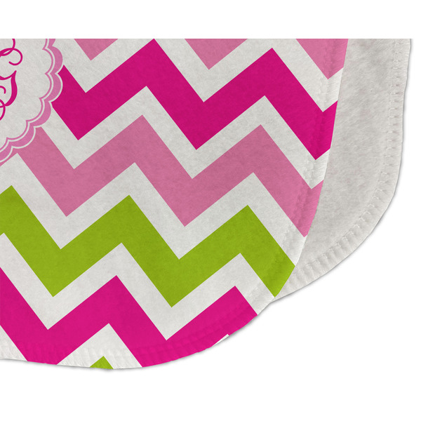 Pink & Green Chevron Old Burp Detail