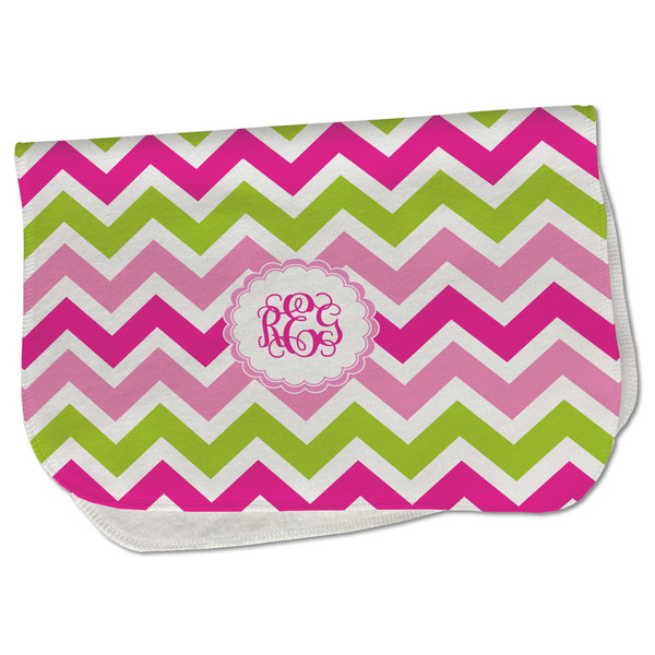Pink & Green Chevron Old Burp Folded