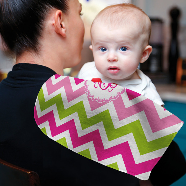 Pink & Green Chevron Old Burp - Lifestyle