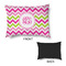 Pink & Green Chevron Outdoor Dog Beds - Medium - APPROVAL