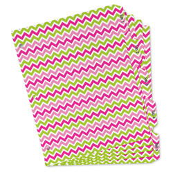 Pink & Green Chevron Binder Tab Divider Set (Personalized)