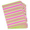Pink & Green Chevron Page Dividers - Set of 5 - Main/Front