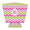 Pink & Green Chevron Party Cup Sleeves - with bottom - FRONT