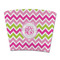 Pink & Green Chevron Party Cup Sleeves - without bottom - FRONT (flat)