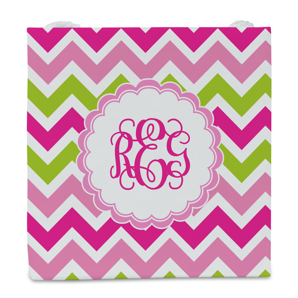 Pink & Green Chevron Party Favor Gift Bag - Gloss - Front
