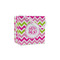 Pink & Green Chevron Party Favor Gift Bags - Gloss (Personalized)