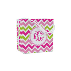 Pink & Green Chevron Party Favor Gift Bags - Matte (Personalized)