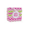 Pink & Green Chevron Party Favor Gift Bags - Matte (Personalized)