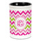 Pink & Green Chevron Ceramic Pencil Holders - Black