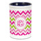 Pink & Green Chevron Ceramic Pencil Holders - Blue