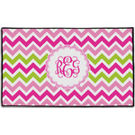 Pink & Green Chevron Door Mat - 60"x36" (Personalized)