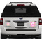 Pink & Green Chevron Personalized Car Magnets on Ford Explorer