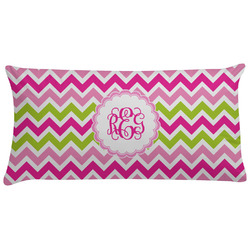 Pink & Green Chevron Pillow Case (Personalized)