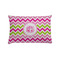 Pink & Green Chevron Pillow Case - Standard (Personalized)