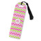 Pink & Green Chevron Plastic Bookmarks - Front