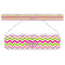 Pink & Green Chevron Plastic Ruler - 12" (Personalized)