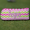 Pink & Green Chevron Putter Cover - Front
