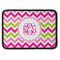 Pink & Green Chevron Rectangle Patch