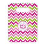 Pink & Green Chevron Rectangular Trivet with Handle (Personalized)