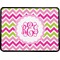 Pink & Green Chevron Rectangular Trailer Hitch Cover (Personalized)
