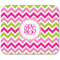 Pink & Green Chevron Rectangular Mouse Pad - APPROVAL