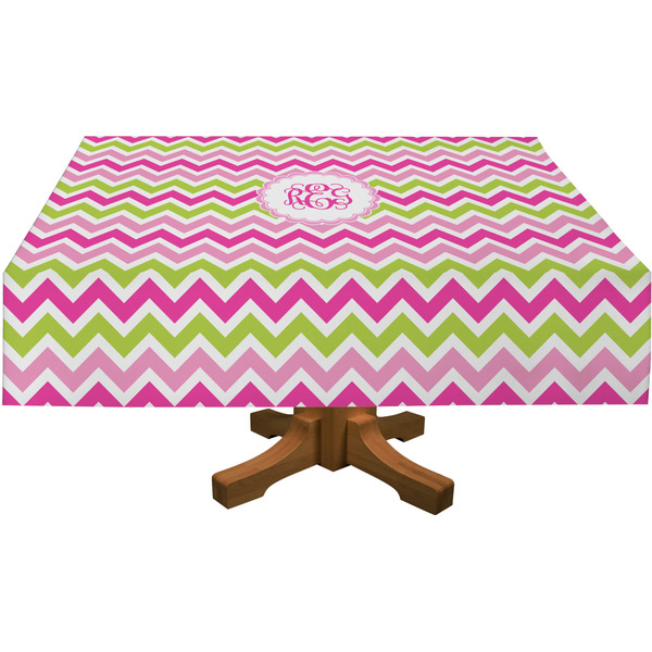 Pink & Green Chevron Tablecloths (Personalized)