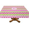 Pink & Green Chevron Tablecloths (Personalized)