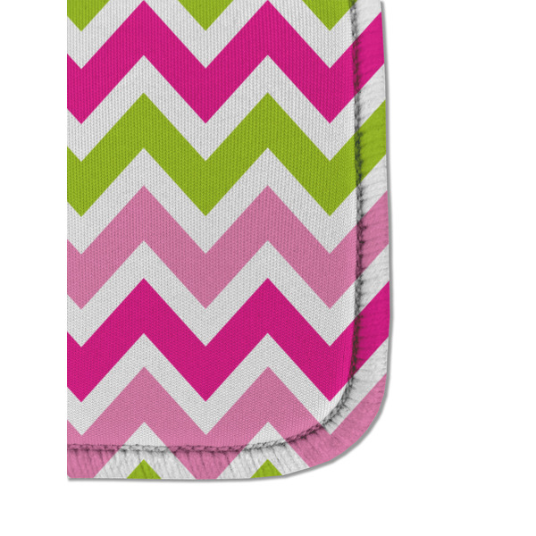 Pink & Green Chevron Sanitizer Holder Keychain - Detail