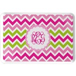 Pink & Green Chevron Serving Tray (Personalized)