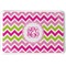 Pink & Green Chevron Serving Tray (Personalized)