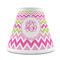 Pink & Green Chevron Small Chandelier Lamp - FRONT