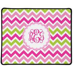 Pink & Green Chevron Large Gaming Mouse Pad - 12.5" x 10" (Personalized)