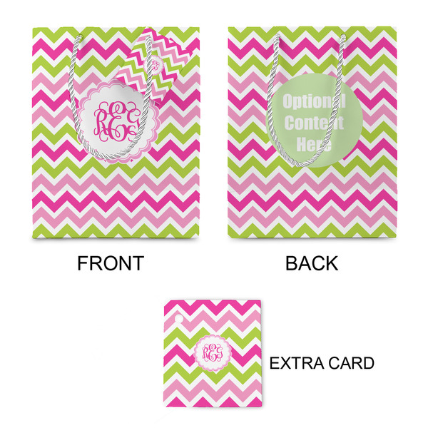 Pink & Green Chevron Small Gift Bag - Approval
