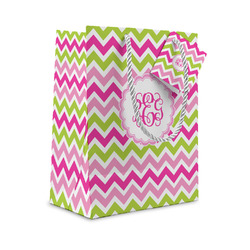 Pink & Green Chevron Gift Bag (Personalized)