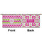 Pink & Green Chevron Small Zipper Pouch Approval (Front and Back)