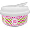 Pink & Green Chevron Snack Container (Personalized)
