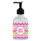 Pink & Green Chevron Glass Soap & Lotion Bottle - Single Bottle (Personalized)