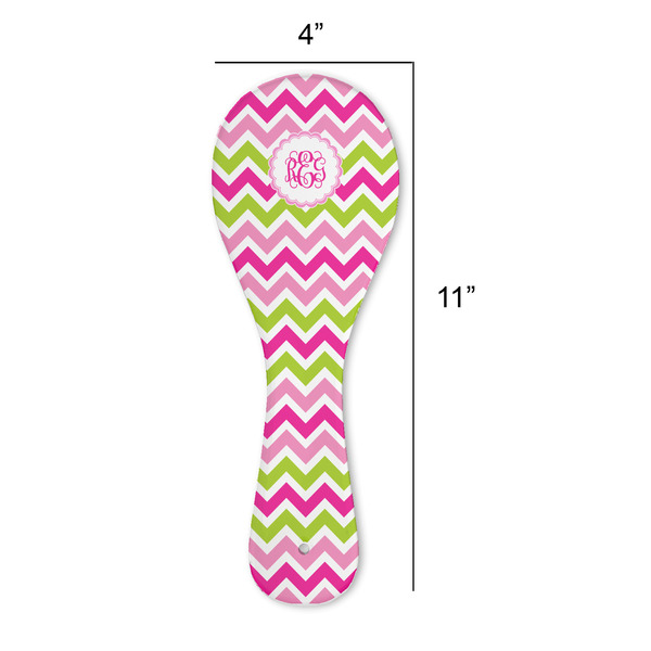 Pink & Green Chevron Spoon Rest Trivet - APPROVAL