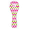 Pink & Green Chevron Ceramic Spoon Rest (Personalized)