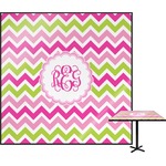 Pink & Green Chevron Square Table Top - 30" (Personalized)