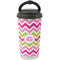 Pink & Green Chevron Stainless Steel Coffee Tumbler (Personalized)