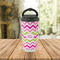 Pink & Green Chevron Stainless Steel Travel Cup Lifestyle