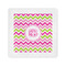 Pink & Green Chevron Cocktail Napkins (Personalized)