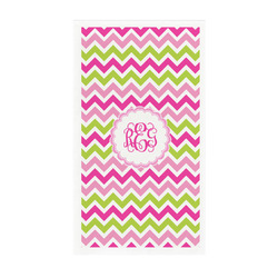 Pink & Green Chevron Guest Paper Towels - Full Color - Standard (Personalized)